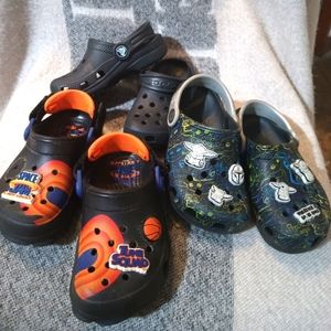 3 pairs of boys Crocs 8's and 9's